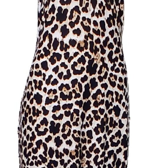 No Boundaries Halter Maxi Leopard Dress Size Large (NTW) - Picture 4 of 8